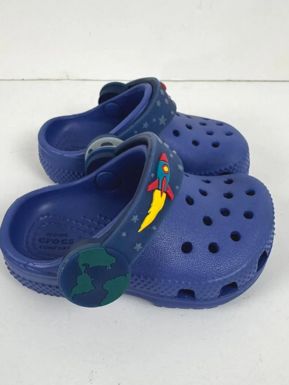 Crocs Space Clogs Kids' C4 Light Up Classic Imagination Lights Backstrap SA-67